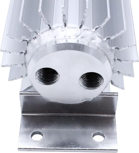 Universal 12" Dual Pass Finned Transmission Cooler trans for C4 C6 700R4 4L60E 727 Aluminum in Saudi Arabia