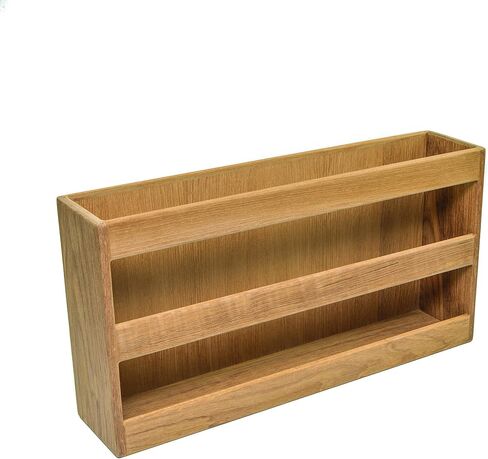 Whitecap 62508 Teak Double-Wide Magazine Rack in Saudi Arabia