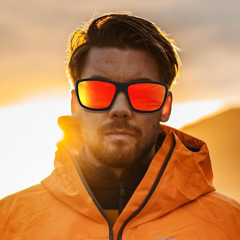 نظارات شمسية مستقطبة رياضية للرجال والنساء بإطار مربع يلتف حول نظارات الشمس لركوب الدراجات والصيد وحماية من الأشعة فوق البنفسجية in Kuwait