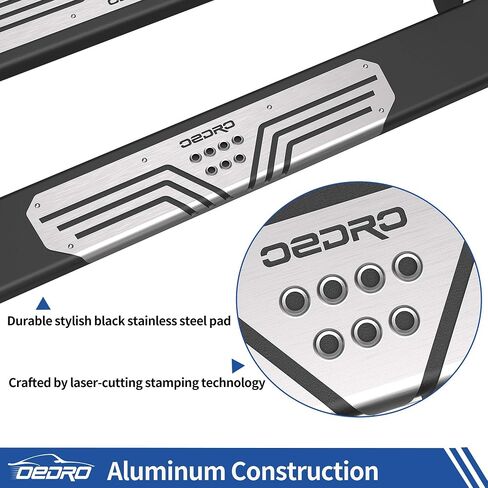 OEDRO 6.5" Running Boards Compatible with 2019-2024 Dodge Ram 1500 Crew Cab (Excl. 19-23 Classic), Silver Textured Aluminum Alloy Side Step Nerf Bars in Saudi Arabia