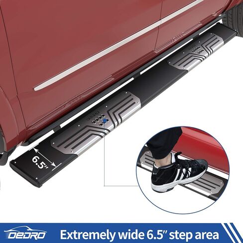 OEDRO 6.5" Running Boards Compatible with 2019-2024 Dodge Ram 1500 Crew Cab (Excl. 19-23 Classic), Silver Textured Aluminum Alloy Side Step Nerf Bars in Saudi Arabia
