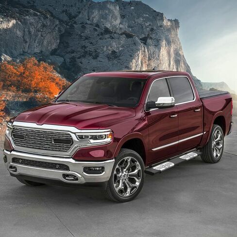 OEDRO 6.5" Running Boards Compatible with 2019-2024 Dodge Ram 1500 Crew Cab (Excl. 19-23 Classic), Silver Textured Aluminum Alloy Side Step Nerf Bars in Saudi Arabia