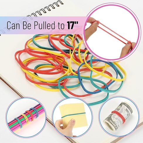 Mr. Pen- Paper Clips and Binder Clips, 272 PCS, Assorted Colors Medium, Small and Mini Binder Clips, Paper Clips Jumbo, Jumbo and Small Paper Clips, Rubber Bands, Assorted Binder Clips in Saudi Arabia