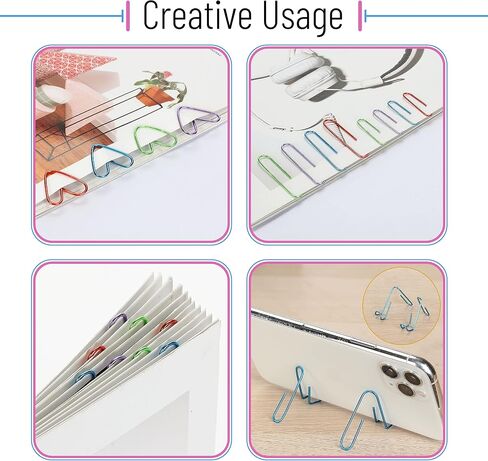 Mr. Pen- Paper Clips and Binder Clips, 272 PCS, Assorted Colors Medium, Small and Mini Binder Clips, Paper Clips Jumbo, Jumbo and Small Paper Clips, Rubber Bands, Assorted Binder Clips in Saudi Arabia