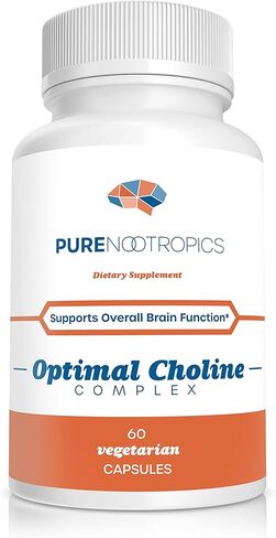 Optimal Choline Complex - Alpha GPC/CDP Citicoline Blend - 300 mg | Cognitive Support | Brain & Muscle Support in Kuwait