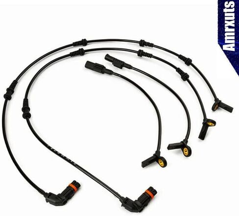 Amrxuts 4Pcs 1645400717+1645400917 Front Rear ABS Wheel Speed Sensor for Mercedes-Benz ML320 ML350 ML450 ML500 ML550 ML63 AMG R320 R350 R500 R63 AMG W164 GL320 GL350 GL450 GL550 in Saudi Arabia