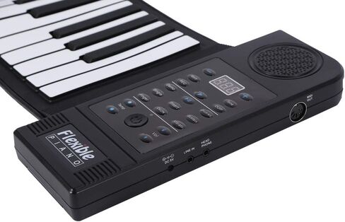 Roll up Piano,Portable 61-Keys Roll up Soft Silicone Flexible Electronic Keyboard Piano，for Home, School,for Birthday Gift in Saudi Arabia