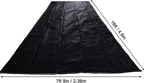 سجادات أرضية المرآب أسفل السيارات، سجادات المرآب السوداء، سجادات الاحتواء - 7'9'' X 16' in Saudi Arabia