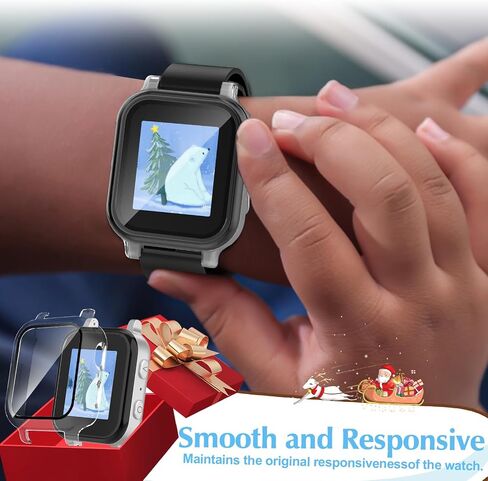 3 Pack Protective Case Compatible with Gabb Watch 3 Screen Protector, Hard PC Bumper Cover Built-in Tempered Glass Compatible for Gabb Kids Watch 3 Accessories（NOT Compatible for Gabb Watch 2/1） in Kuwait