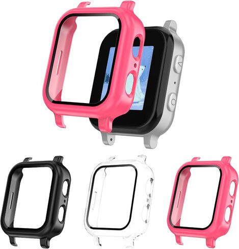 3 Pack Protective Case Compatible with Gabb Watch 3 Screen Protector, Hard PC Bumper Cover Built-in Tempered Glass Compatible for Gabb Kids Watch 3 Accessories（NOT Compatible for Gabb Watch 2/1） in Kuwait