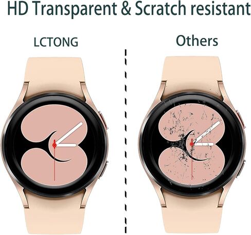 [3 عبوات] LCTONG متوافق مع واقي شاشة SAMSUNG Galaxy Watch 4 مقاس 44 مم، أقصى تغطية، مضاد للخدش، خالٍ من الفقاعات، منحني ثلاثي الأبعاد، واقي شاشة مرن عالي الدقة لساعة Samsung Galaxy Watch 4 44 مم in Kuwait