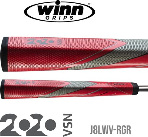 2020 VSN Jumbo Lite Pistol Putter Grip - Unmatched Feel & Performance | Winn's 2020·VSN Red Grips | Excel Polymer, Hexagon Pattern | Multiple Colors in Saudi Arabia