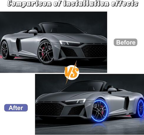 4 PCS Tire Valve Light, LED Colorful Wheel Lights, Waterproof Flash Light Tire Valve Cap Lamp for Car Truck Motorcycle Bike in Kuwait