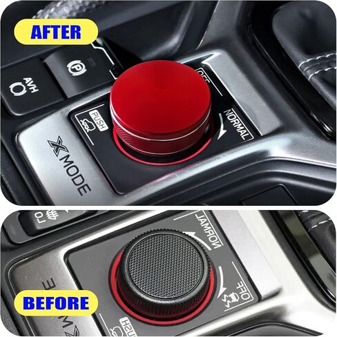 Sport Red Subaru Accessories, for Subaru Forester 2019-2023, Crosstrek 2018-2023, Subaru Impreza Accessories 2017-2023, Interior Trim Air Conditioner Switch Ring 3pcs Red in Saudi Arabia