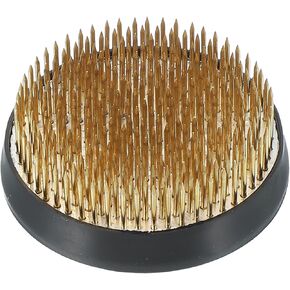 Patikil 2.7 "Flower Frog ، حامل ترتيب زهرة نحاس جولة دبوس الأزهار الضفادع أداة Ikebana tool for Vase Supplies Home Office Craft ، Gold