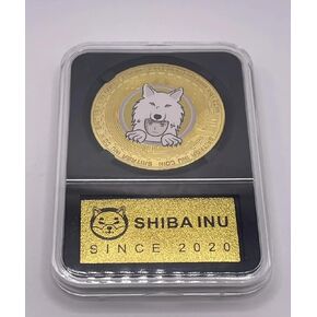 Bitcoin Coin in Collector's Edition Case, Birthday Gift, Home Office for Fans, Limited Edition Physical Gold Coin with Crypto Coin Display Case 1 Pcs (Saitama Coin)