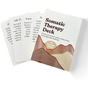 Raptor Studio - بطاقات ممارسة العلاج الجسدي Deck - 50 بطاقات الذهن لتخفيف التوتر والقلق واتصال العقل والجسم - بطاقات التمارين الموجهة للشفاء للمساعدة في تنظيم نظامك العصبي
