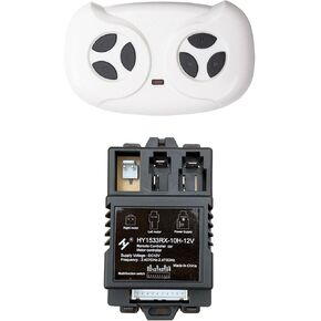 weelye 2.4G Bluetooth Remote Control and HY1533RX-10H-12V Receiver Kit Kids Powered Ride On Car,Controller Control Box Accessories for Children Electric Ride On Car Replacement Parts