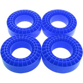 Silicone Rubber Insert Foam 108x42mm Fits 1.9" Wheel Tires for 1/10 RC Crawler Axial SCX10 III Rigs TRX4 CJ-7 Tamiya Capra BRX01 TF2 GEN8 4 Pcs/Set（Navy Blue）