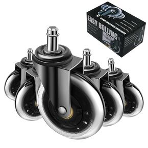 Office Chair Replacement Brozigo Wheels Office Chair Replacement Wheels 3 Inch Heavy-Duty Computer Gaming Desk Caster Wheels