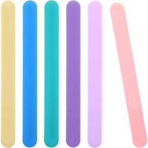 6 PCS Silicone Stir Sticks, Silicone Wax Stick, Reusable Silicone Mixing Sticks for Resin, Epoxy, Liquid, Paint, Popsicle Stirring Tool for DIY Crafts and Glitter Tumblers