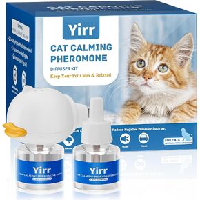 Therapet MD Cat Diffuser, Yirr Cat Calming Diffuser, Cat Pheromones Calming Diffuser, Cat Diffuser Calming Multicat, Relaxing Pheromone for Cats Relief Stress Anxiety Fighting Scratching, 3 Pack(48ml)