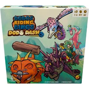Dodos Riding Dinos: Dodo Dash, Sequel to The Award-Winning Game, Race to The Finish Line with Up to 6 Players, Fun for Ages 12 and Up, EN