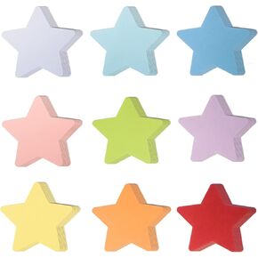 72 Pieces Large Star Cut Outs Paper Stars Shapes Assorted Color Star Cutouts Classroom Decoration Star Die Cuts for DIY Kids Craft Projects Bulletin Board Spring Summer Theme School Party 6X 6 Inches