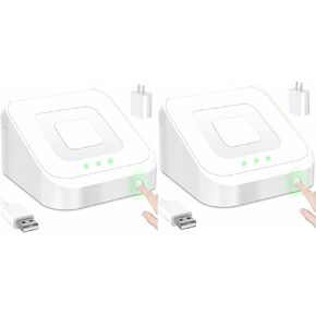 Dock for Square Reader 2nd Generation, Holder Stand for Square Reader for Contactless and Chip (2nd Generation), Smart Anti-Sleep Button, Anti-Slip Base (2 Packs, NO Reader