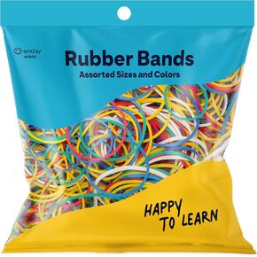 Rubber Bands Assorted Size & Colors, Colorful Rubber Bands Bulk, Stretchable Elastic Bands, Assorted Rubber Bands for School, Home, or Office (227g/0.5 lbs) – Enday