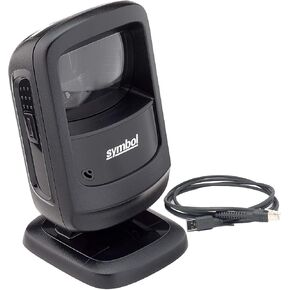 ZEBRA Symbol DS9208-SR Handsfree Standard Range Barcode Scanner with Shielded USB Cable, Black - Scans 1D, 2D and PDF417 Barcodes, LED Aimer - JTTANDS