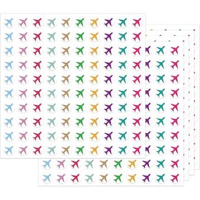 500 Colorful Travel The Map Airplanes Mini Stickers - Small 1/2 Inch Travel Airplane Planner Stickers Marking Location Stickers Teacher Created Resources for School, Classroom, Home Decoration