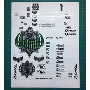 AX8001126 Body Stickers/Decals for AXIAL Racing 1/10 Scale Rock cralwer 4x4 RR10 ax10 SCX10 trx4 crossrc Truck/Buggy HSP Redcat