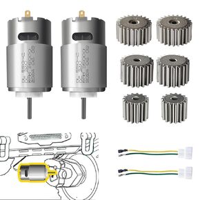 2PCS 24 Volt RS555 35000RPM High-Speed 7R Motor (15T/19T/23T) for Fisher Price Power Wheels Kids Ride On Car Motor Upgrade,18V&20V&24V RS555 Motor for Kid's Ride On Vehicals DIY Upgrade 15T&19T&23T