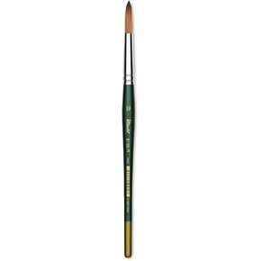 Utrecht Series 6150 Brush Golden Golden Taklon Watercolor - Round ، حجم 10 ، مقبض قصير