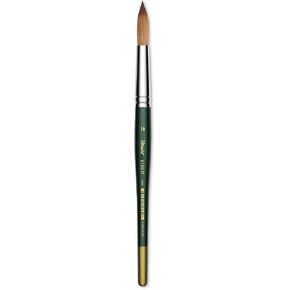 Utrecht Series 6150 Synthetic Golden Taklon Watercolor Brush - Round, Size 16, Short Handle