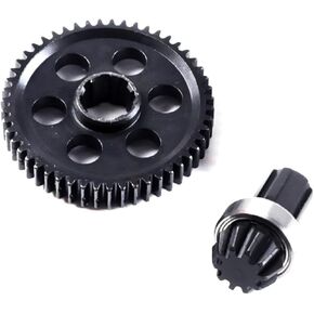 for Hyper go 16401Y 1:14 1:16 Scale RC Car H16bm H14bm Upgrade Accessories,Steel Spur Gear with Pinion Gear, Upgrade Spare Parts RC Vehicle Gear for Hyper GO All 1/14 1/16 Scale