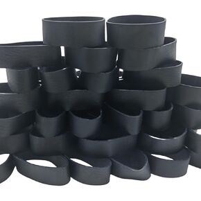 Tactical Rubber Bands Size #92 (2 1/2'' x 3/4''), 50 Pcs Black Thick Wide Small Strong Heavy Duty Rubber Bands for Office, Home, School, Industrial, Outdoor Survival Camping Hunting (Black)