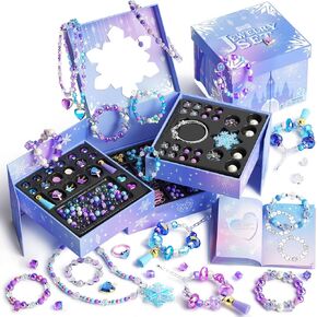 Tomons Gifts for Girls Ages 6-12, Frozen Bracelet Making Kit, Birthday Christmas Gifts for 6 7 8 10 11 12 Year Old Girl