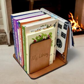 حامل الكتاب مع مكتبة الكتب الصغيرة | هدية مثالية لمحبي الكتب | إكسسوارات كتاب فريدة | حامل صفحة الكتاب | موقف الكتاب | مكتبة منضدة | هدايا عشاق الكتب كتاب هدية bookish