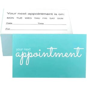 RXBC2011 Appointment Reminder Cards Pack of 100 blue