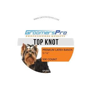 Grooming Bands for Top Knots & Specialty Bows for Dogs | 5/16" - 500 Count Premium Latex Rubber Bands for Hair Styling | Best Elastic Band for Dogs, Malteses, Puppies, & Yorkies