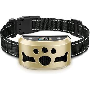 Dog Bark Collar，BXQ Bark Collar for Large Dog with 4 Training Modes and 8 Sensitivity, Rechargeable Humane Barking Collar with 8 Levels for Vibration&Shock, Waterproof Anti Bark Collars for Dogs