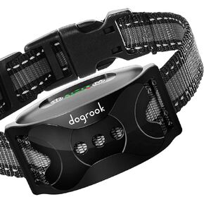DogRook Dog Bark Collar - Humane Dog Training Smart Collar - Waterproof No Shock Bark Collar for Dogs with Beep & Vibration Modes - Anti Bark Collar for Large Dog, Medium Dog, Small Dog - 12-110 lbs