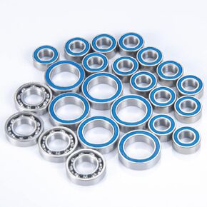 24Pcs Metal Wheel Hubs Axle Rubber Sealed Ball Bearing Kit for Element RC Enduro Sendero 1/10 RC Car Model Parts
