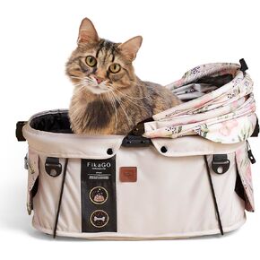 Sway - Small & Medium Dog & Cat Carrier, Booster Seat & Car Bed - Gray Husky