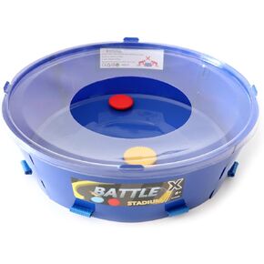 Double Decker Battle Arena Stadium Drop Stadum Compatible with Bey X Battle Tops Toy (Blue)