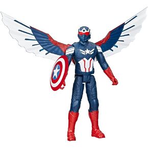 Marvel Studios Captain America Brave New World, 12-Inch Deluxe Captain America Action Figure, Shield & Accessories, Super Hero Toys for Kids 4 and Up