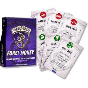 Fore! Money On-Course Golf Game | Integrate Wagering Into Your Next Round in a Fun Way | 56 Cards Makes Every Hole a Different Game