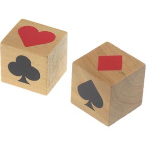Trump Suit Marker Dice Lot of 2 - Indicator for Euchre Bridge Pinochle and Other Card Games Large Pips